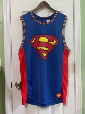 Superman Sleeveless Jersey Tank Top DC Comics Men's 2XL